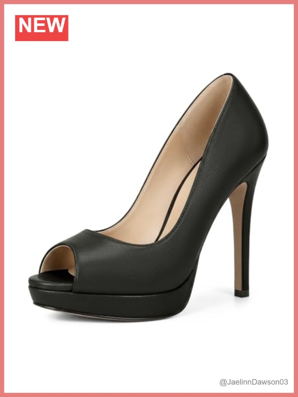 Women's 5 Inch Heel Stiletto Pumps Peep Toe Platform Slingback Party Shoes